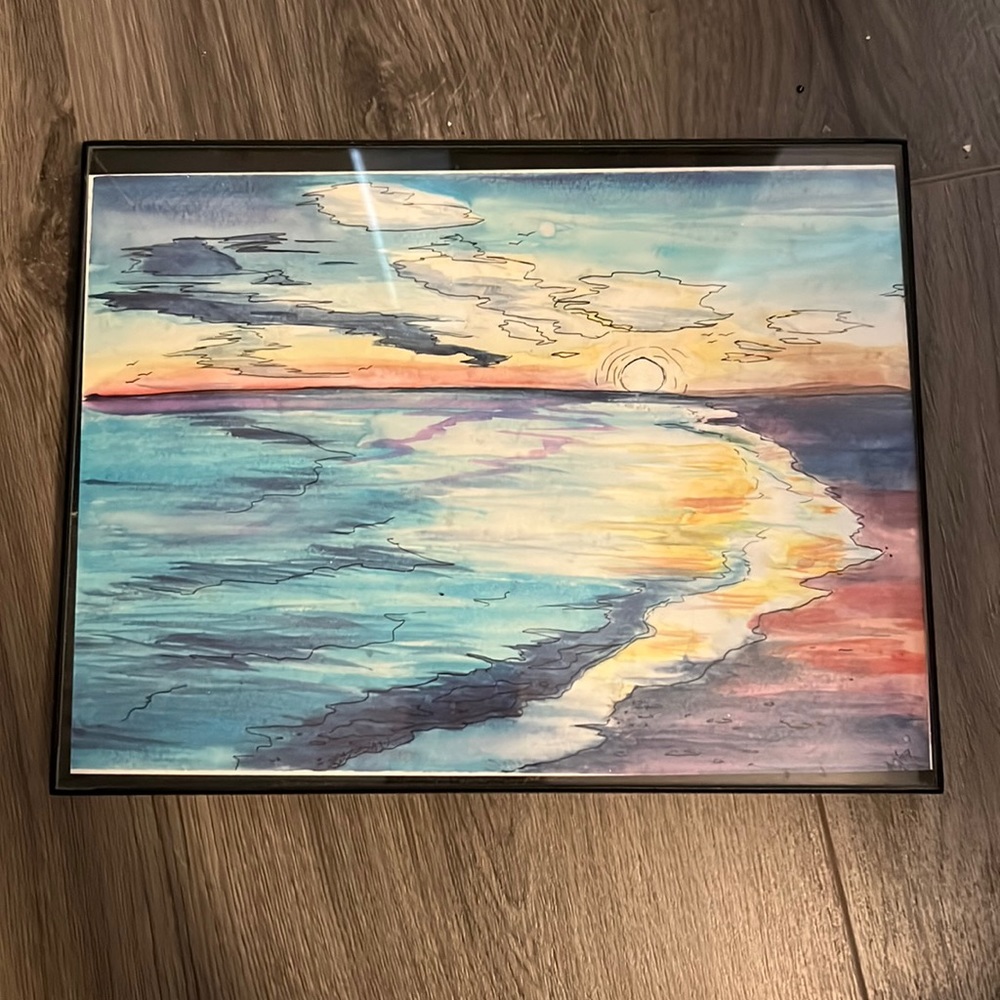 Hand painted sunset